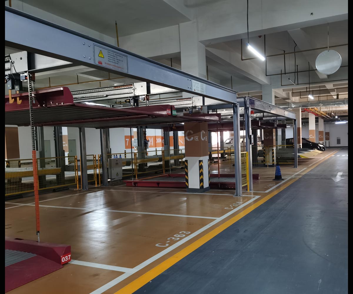 鹤峰县地下室两层机械停车场