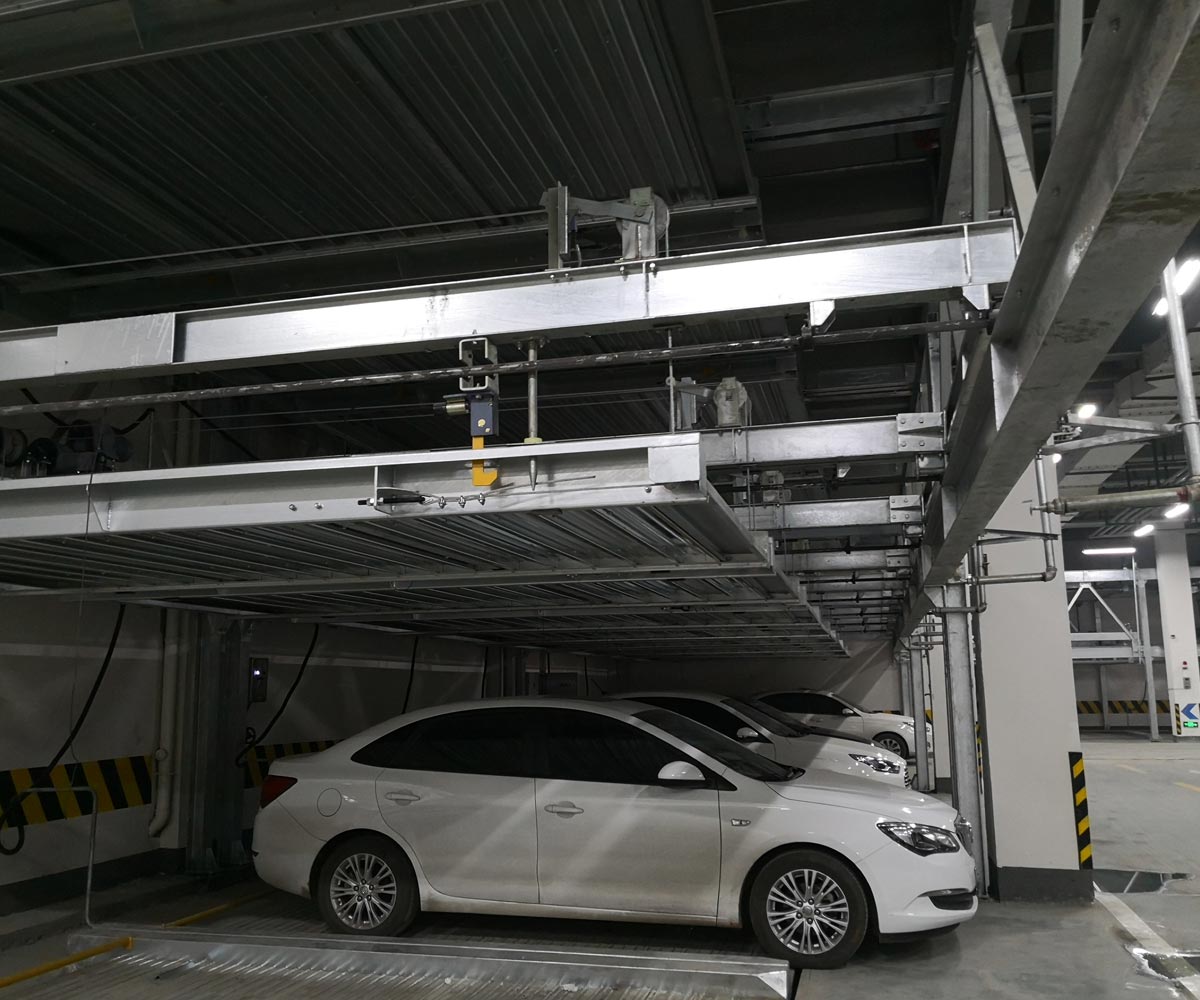 临夏市负二正三地坑式PSH5D2五层升降横移机械式立体停车设备